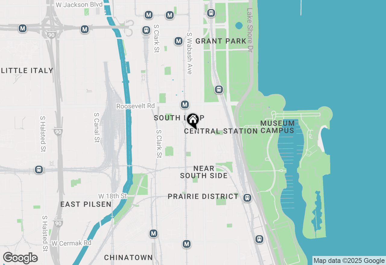 Map of 1345 S Wabash Avenue #606, Chicago, IL 60605