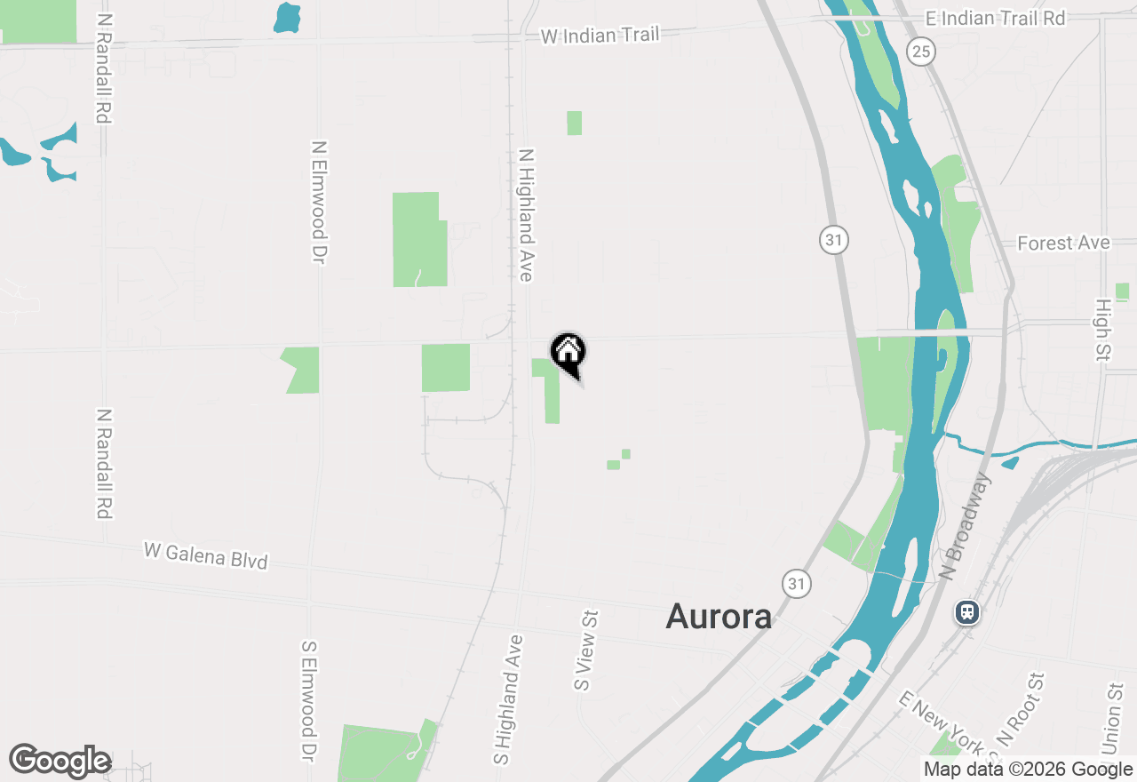 Map of 602 N May Street, Aurora, IL 60506