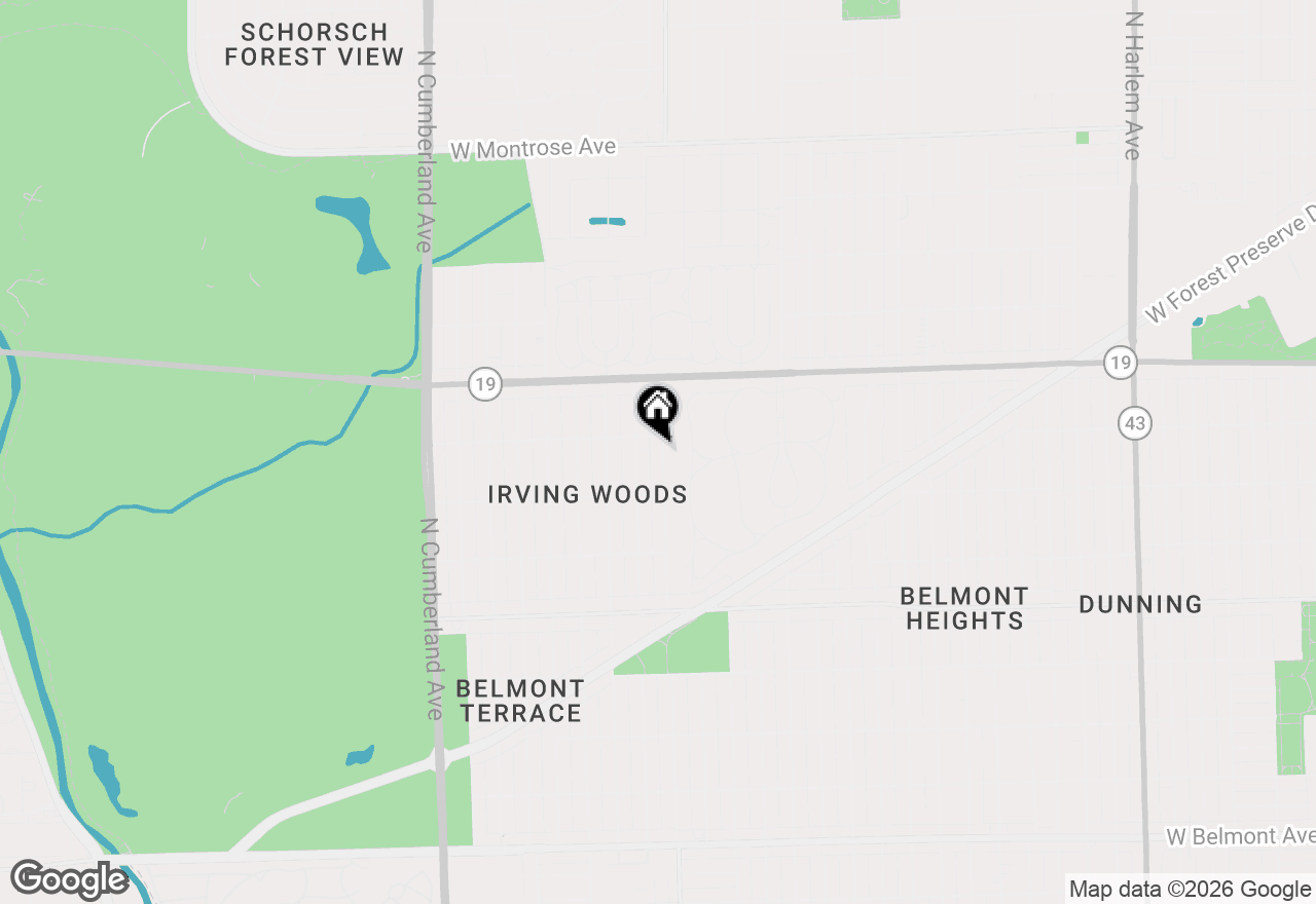 Map of 3844 N Pacific Avenue, Chicago, IL 60634