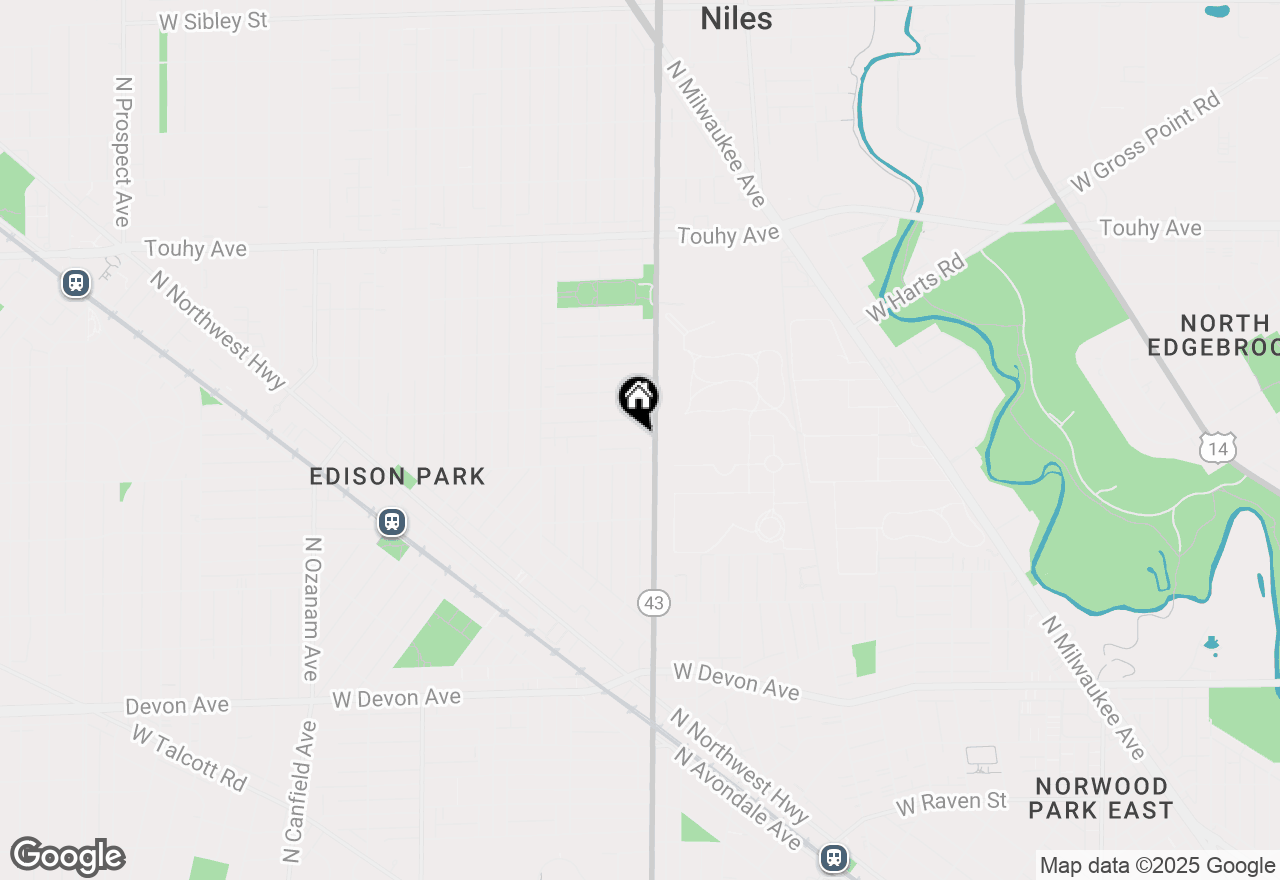 Map of 7215 W Farwell Avenue, Chicago, IL 60631