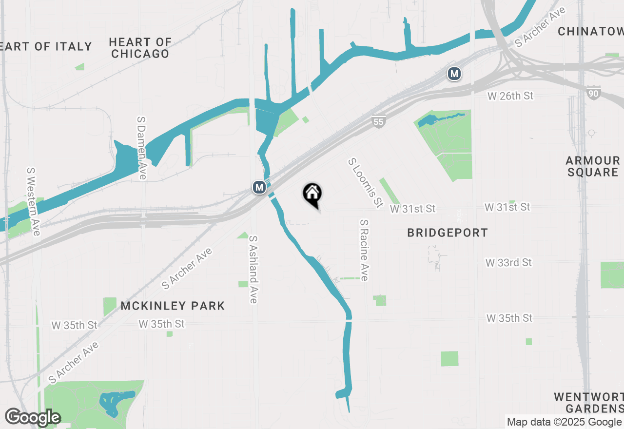 Map of 3109 S Benson Street, Chicago, IL 60608