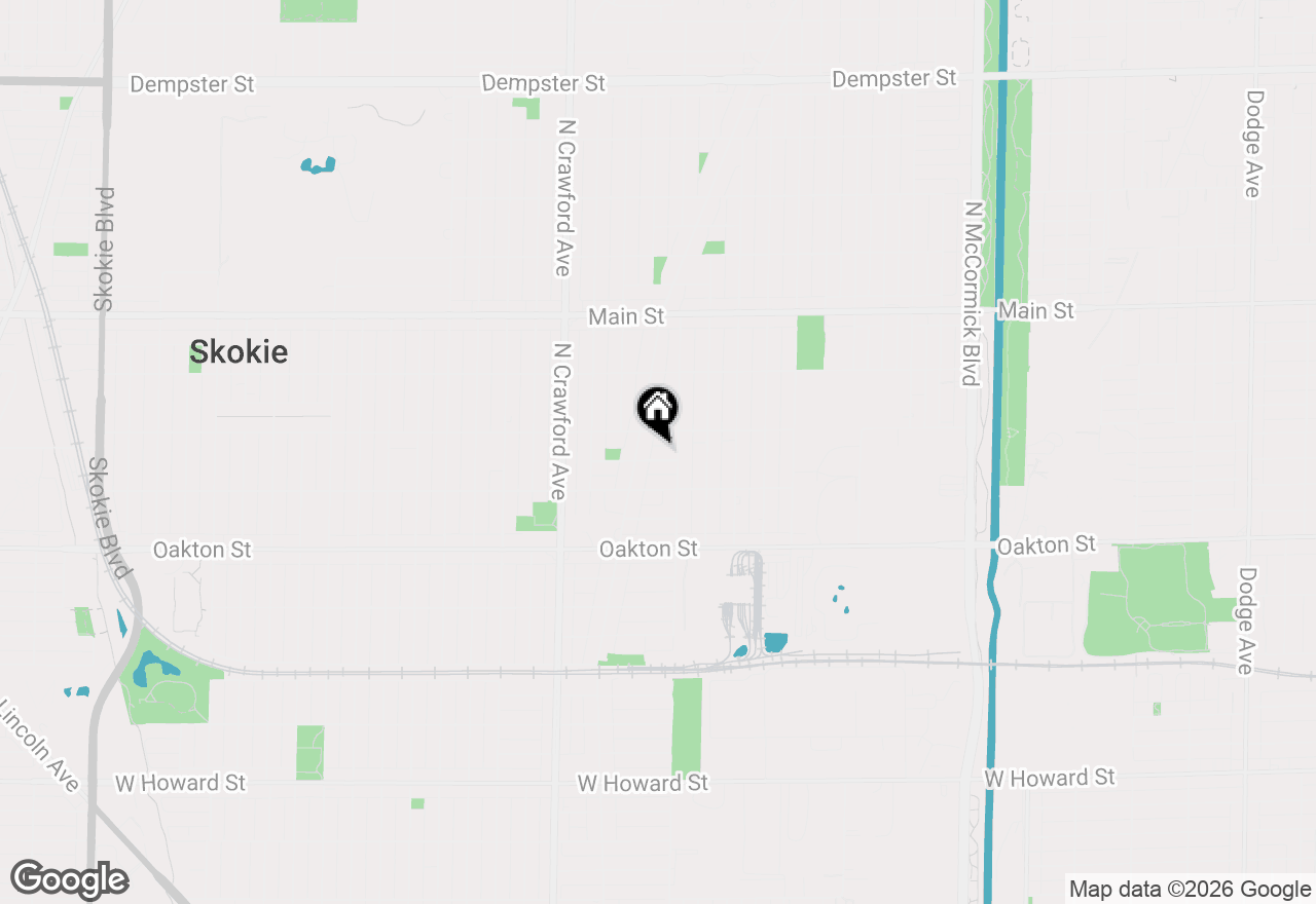 Map of 3818 Isabel Street, Skokie, IL 60076