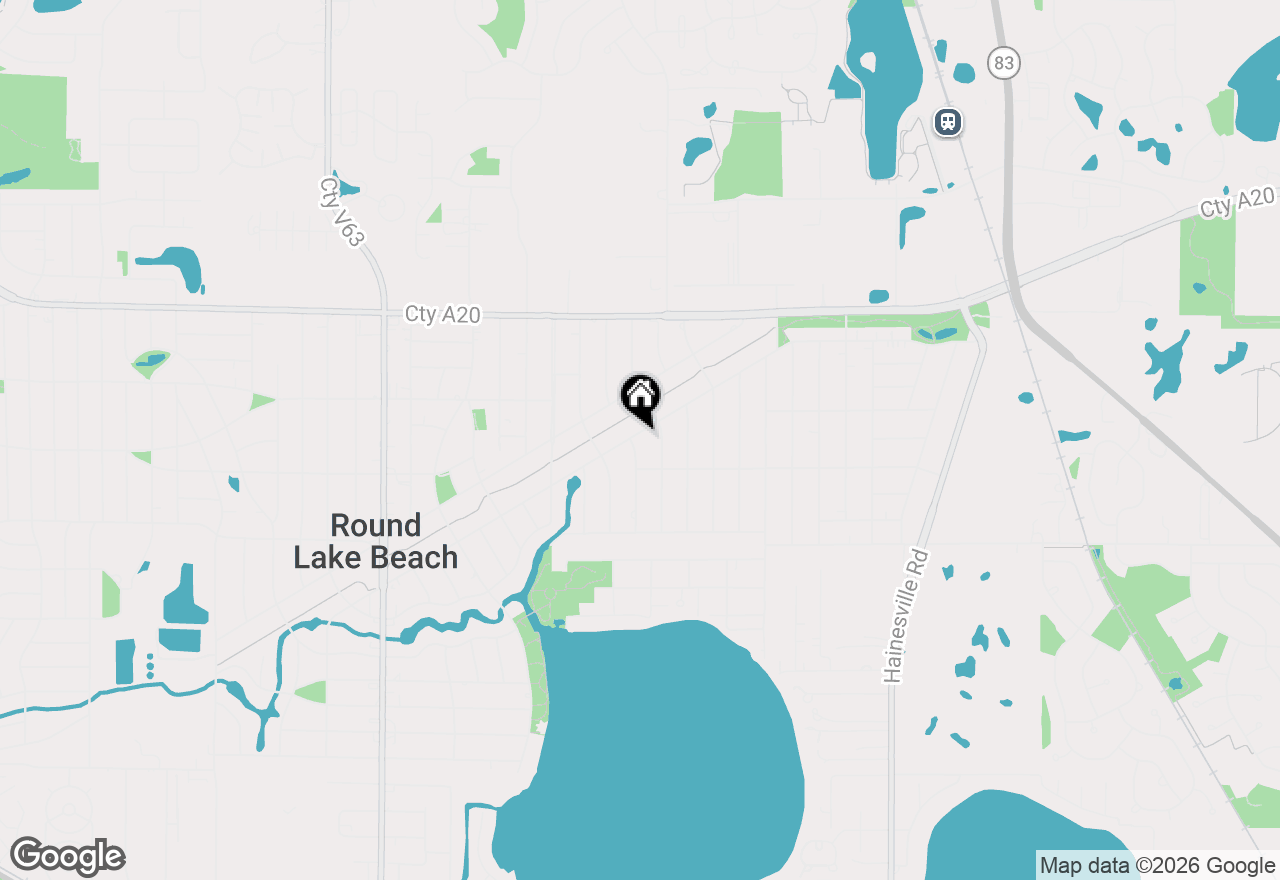 Map of 121 E Clarendon Drive, Round Lake Beach, IL 60073