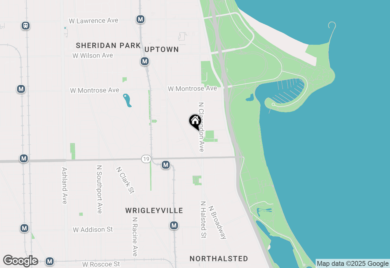 Map of 823 W Belle Plaine Avenue #1, Chicago, IL 60613