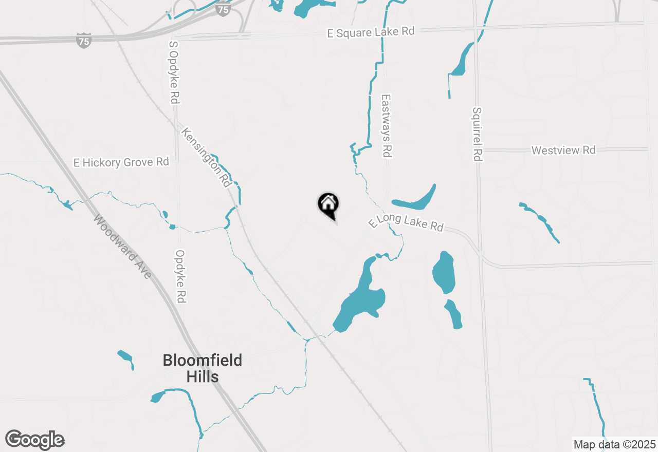 Map of 575 Chase, Bloomfield Hills, MI 48304