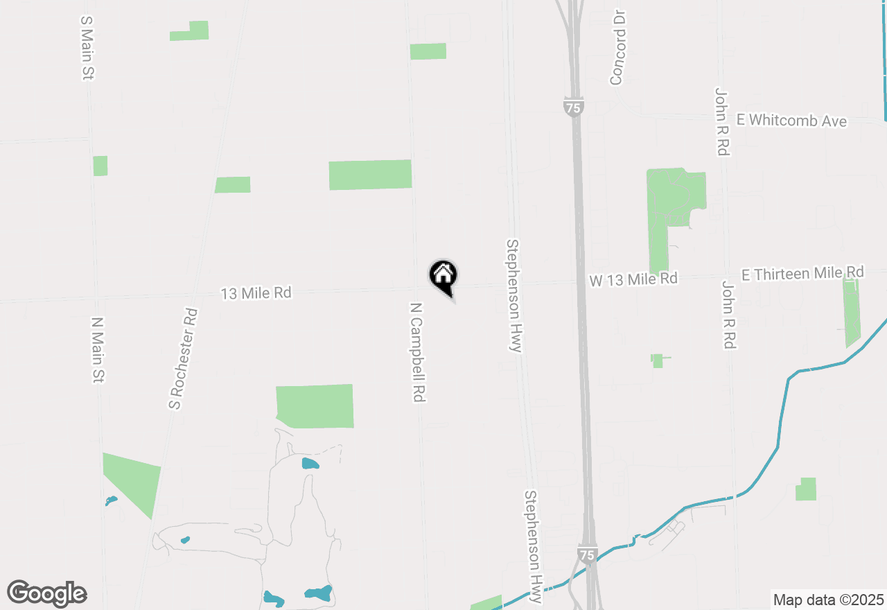 Map of 30725 Whittier Avenue, Madison Heights, MI 48071