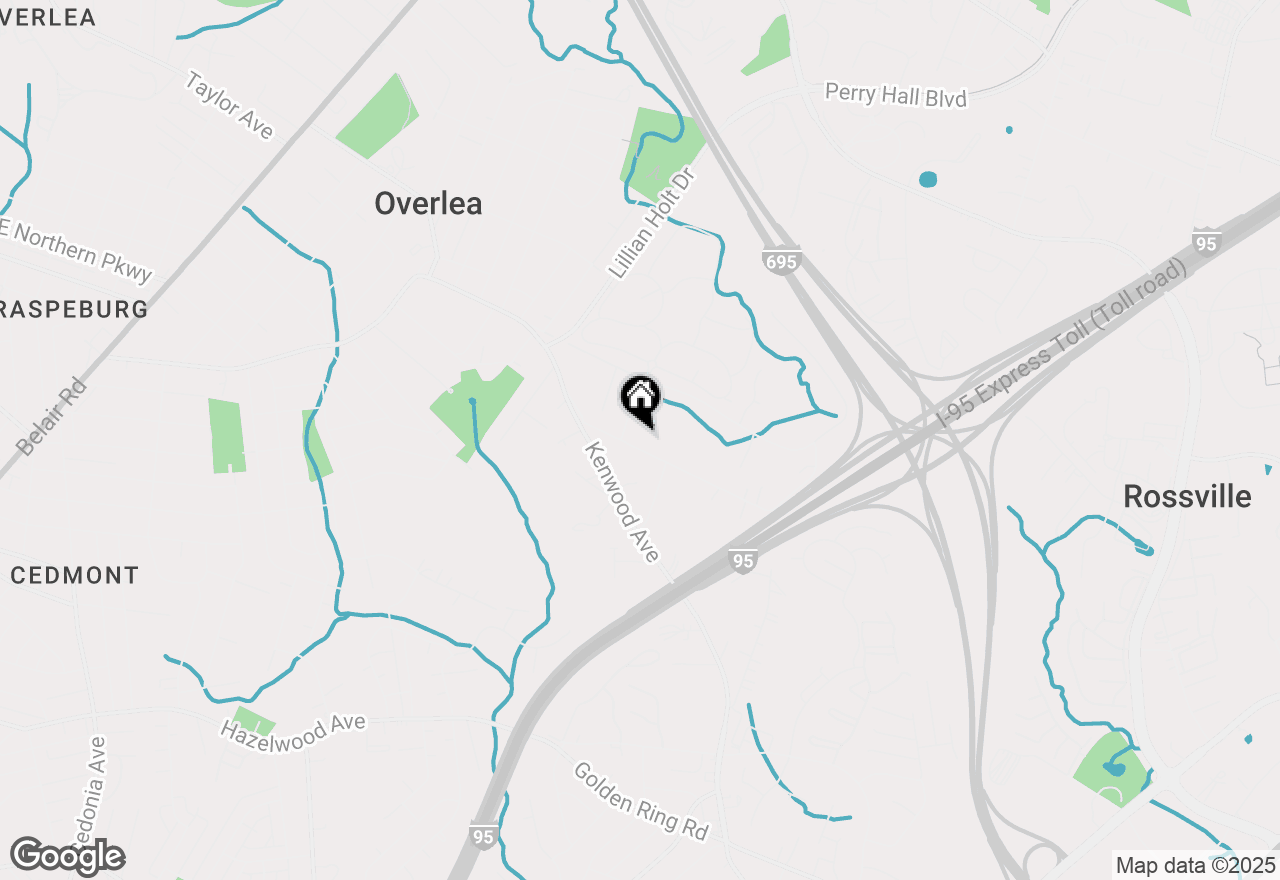 Map of 5504 East Avenue, Baltimore, MD 21206