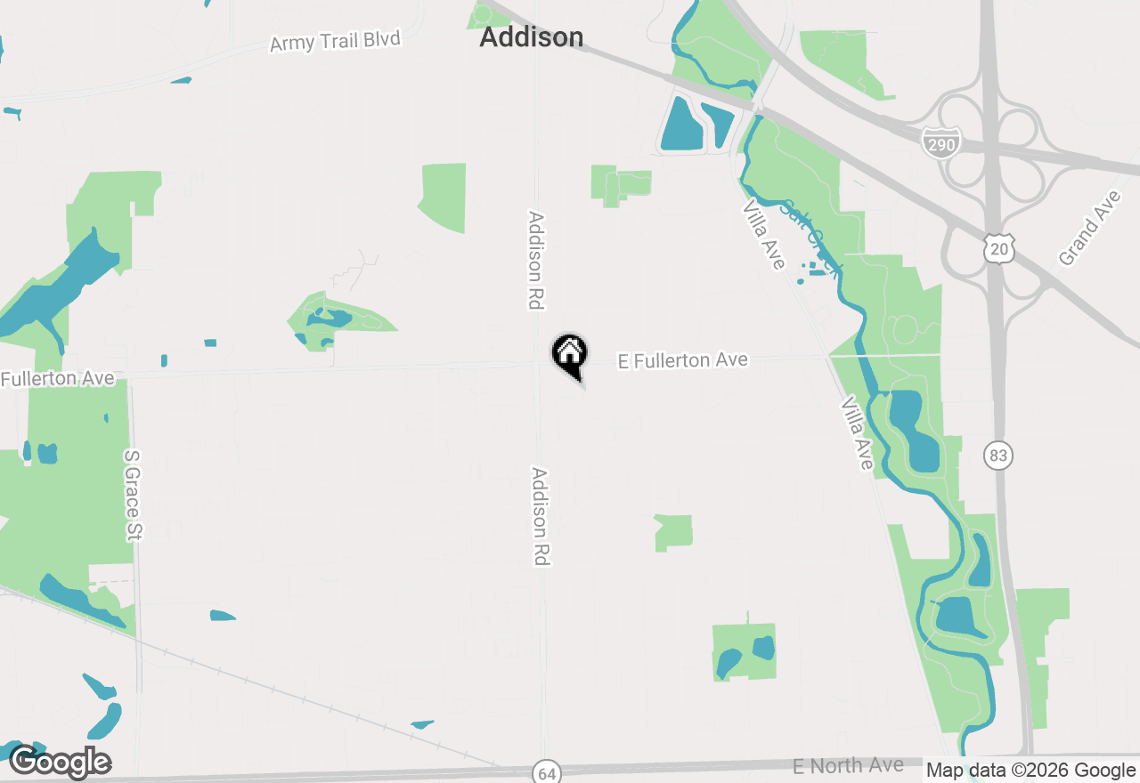 Map of 446 S Wenbriar Square, Addison, IL 60101