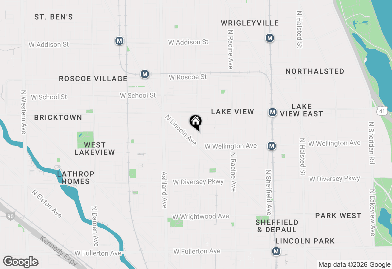 Map of 3042 N Southport Avenue #2, Chicago, IL 60657
