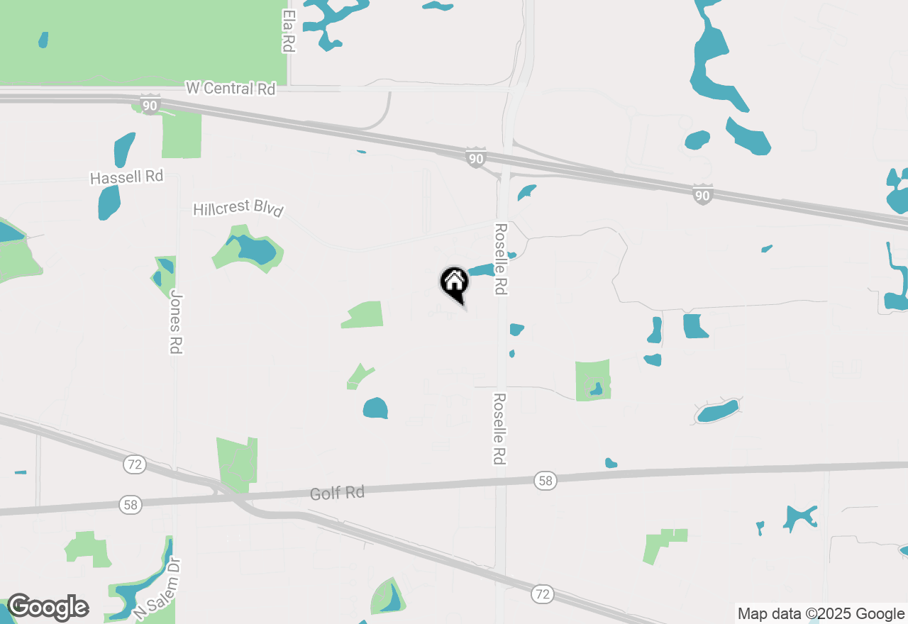 Map of 100 White Oak Court #3, Schaumburg, IL 60195