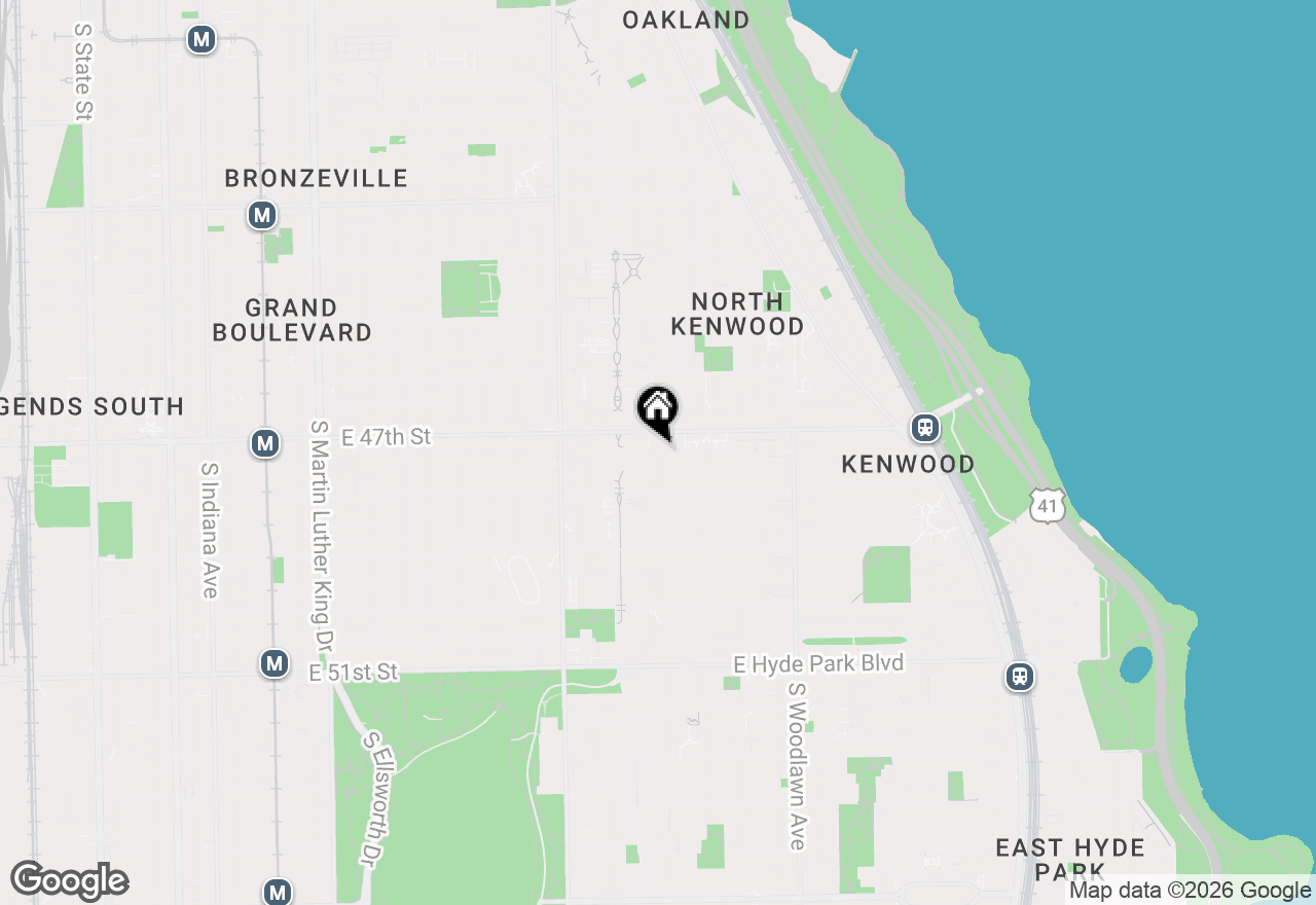 Map of 4719 S Ingleside Avenue, Chicago, IL 60615