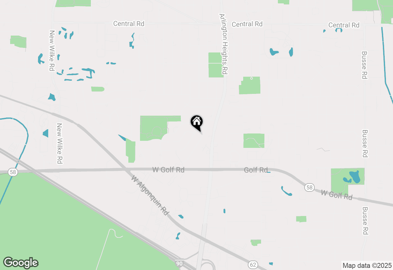 Map of 1603 S Chesterfield Drive, Arlington Heights, IL 60005