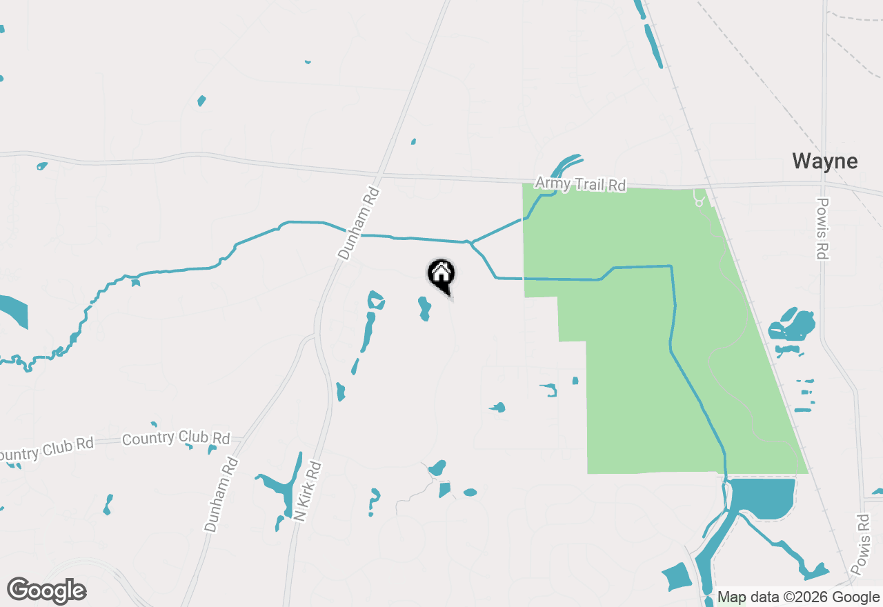 Map of 4106 Royal Fox Drive, St. Charles, IL 60174