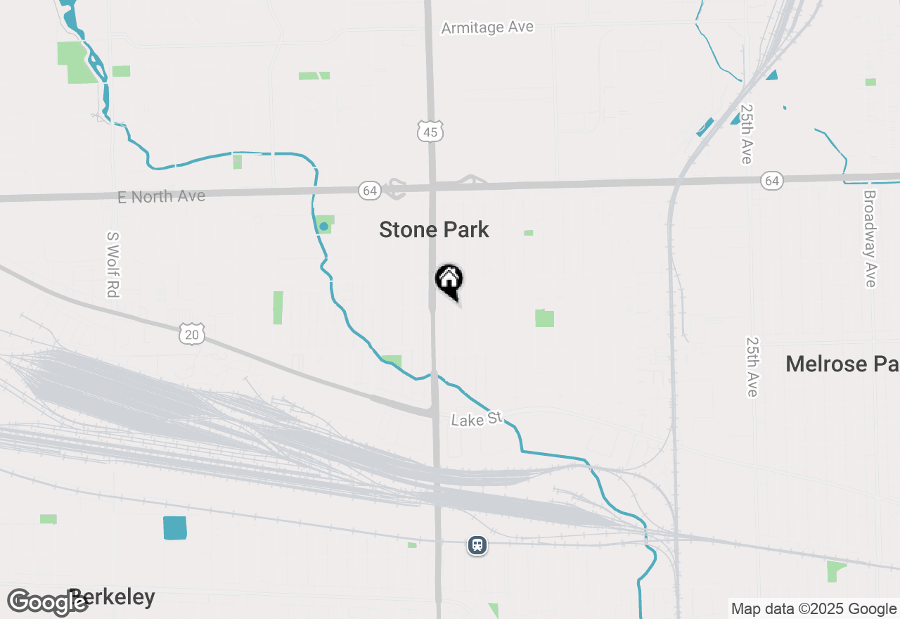 Map of 1644 N 40th Avenue, Stone Park, IL 60165