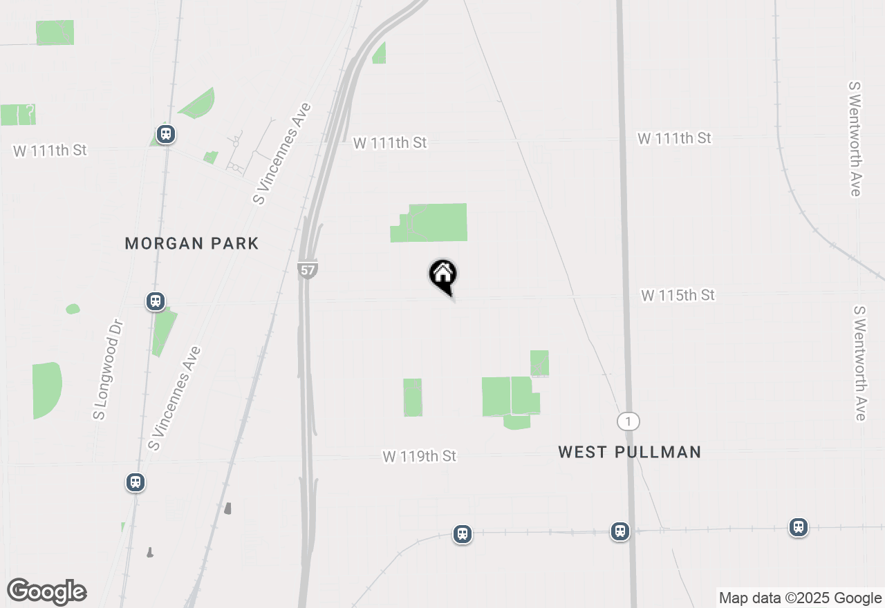 Map of 1241 W 115th Street, Chicago, IL 60643