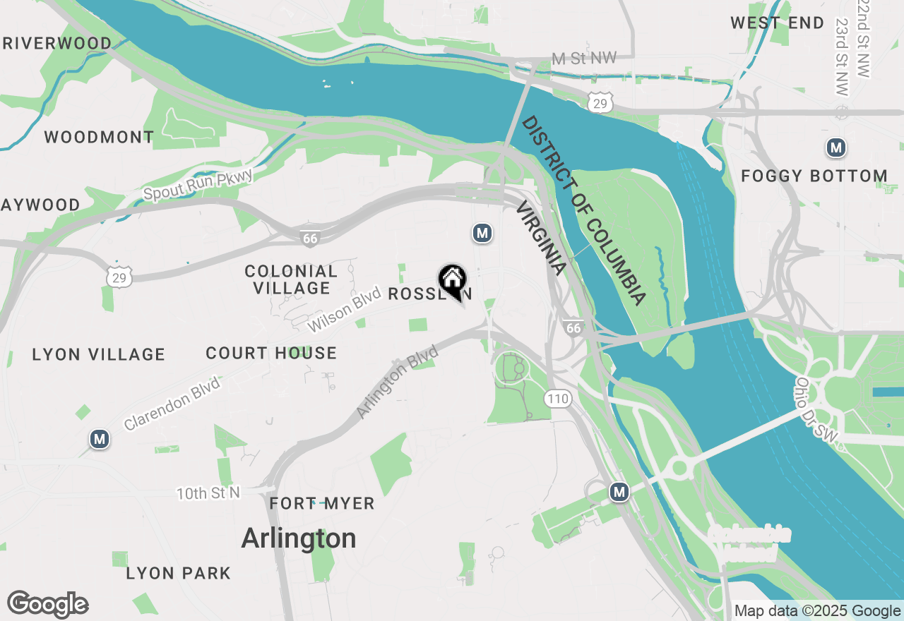 Map of 1600 N Oak Street #525, Arlington, VA 22209