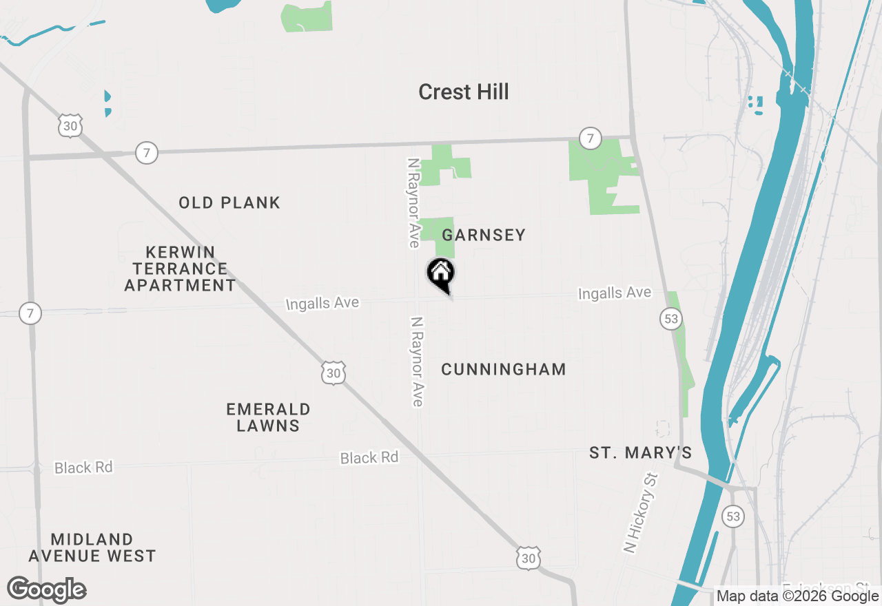 Map of 710 Ingalls Avenue, Joliet, IL 60435