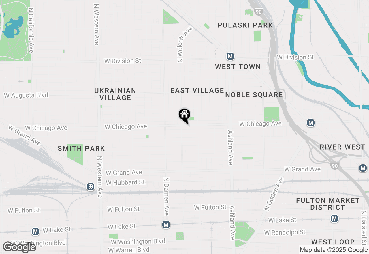 Map of 1851 W Chicago Avenue #1R, Chicago, IL 60622