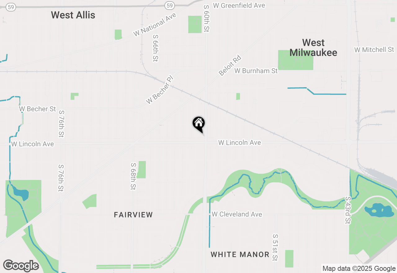 Map of 2254 S 61st St, West Allis, WI 53219