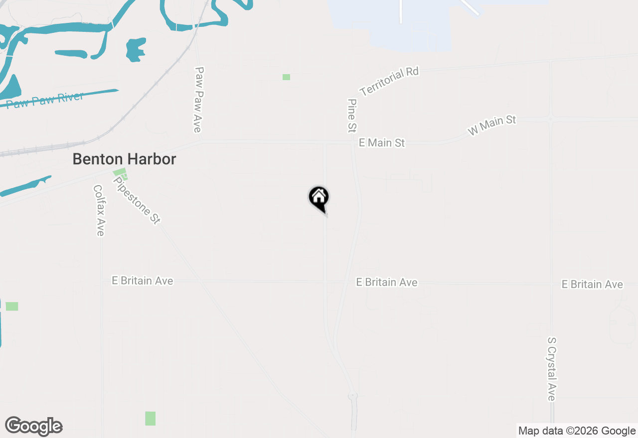 Map of 877 Nate Wells Sr Drive, Benton Harbor, MI 49022