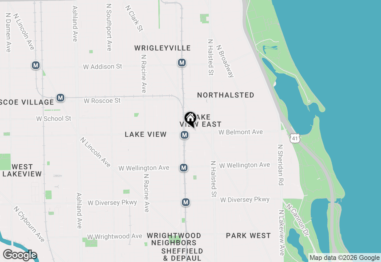 Map of 918 W Belmont Avenue #207, Chicago, IL 60657