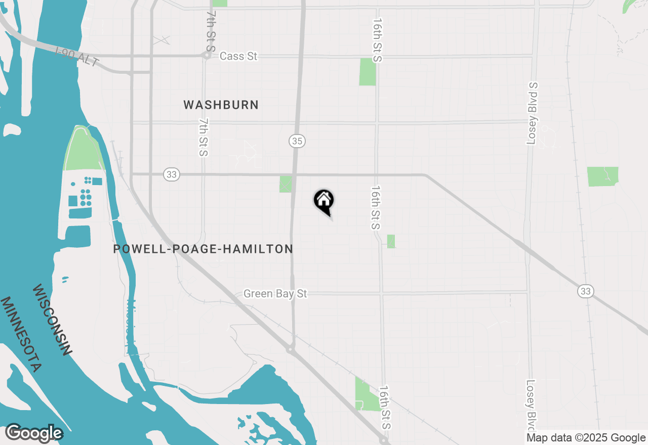 Map of 1229-1231 13th St S, La Crosse, WI 54601