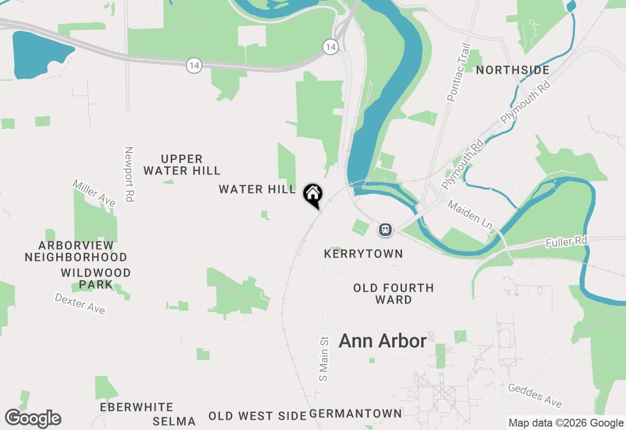 Map of 203 W Summit Street, Ann Arbor, MI 48103