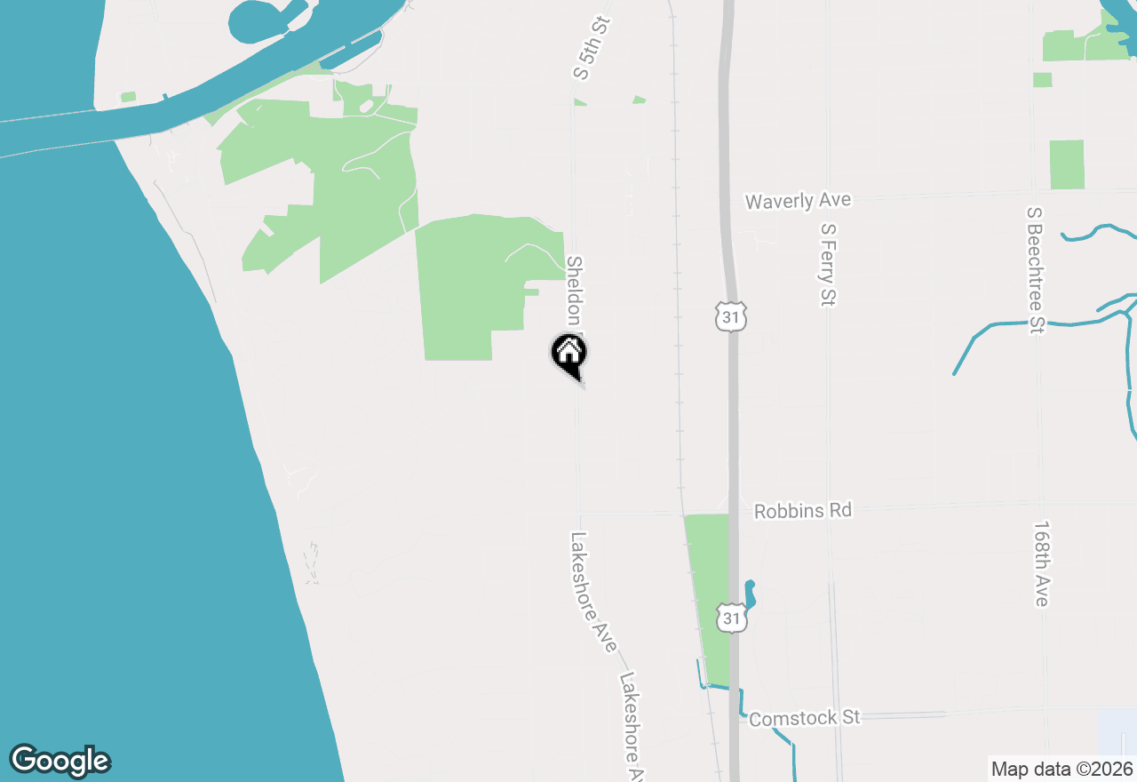 Map of 1601 Sheldon Road, Grand Haven, MI 49417