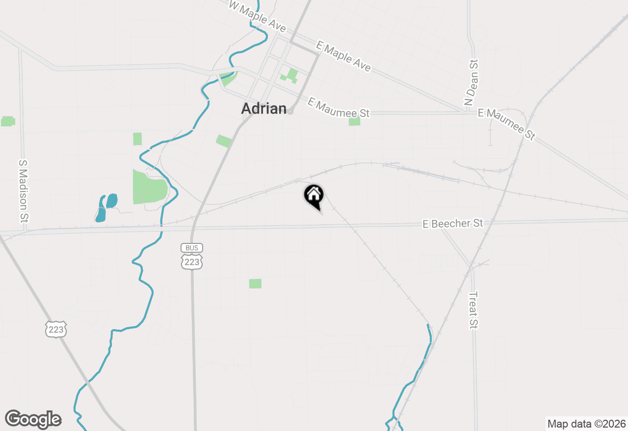 Map of 322 Lawrence Avenue, Adrian, MI 49221