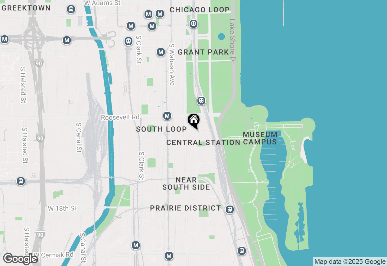 Map of 125 E 13th Street #601, Chicago, IL 60605