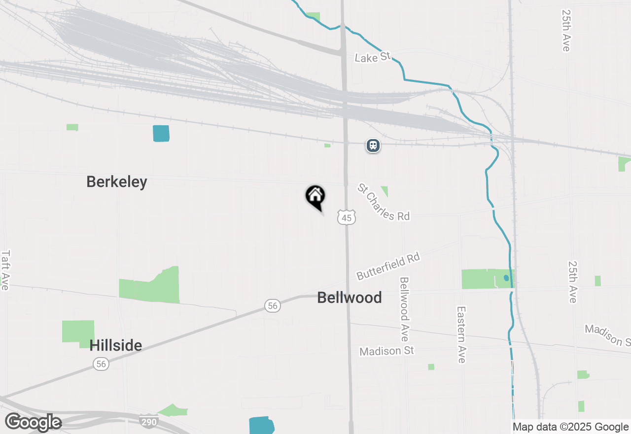 Map of 310 Hyde Park Avenue, Bellwood, IL 60104