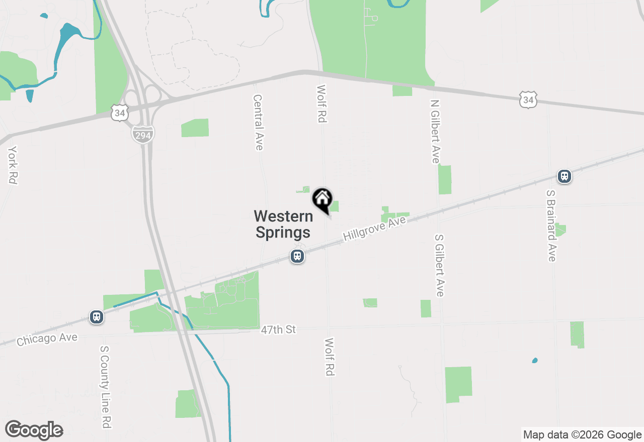 Map of 4328 Wolf Road, Western Springs, IL 60558