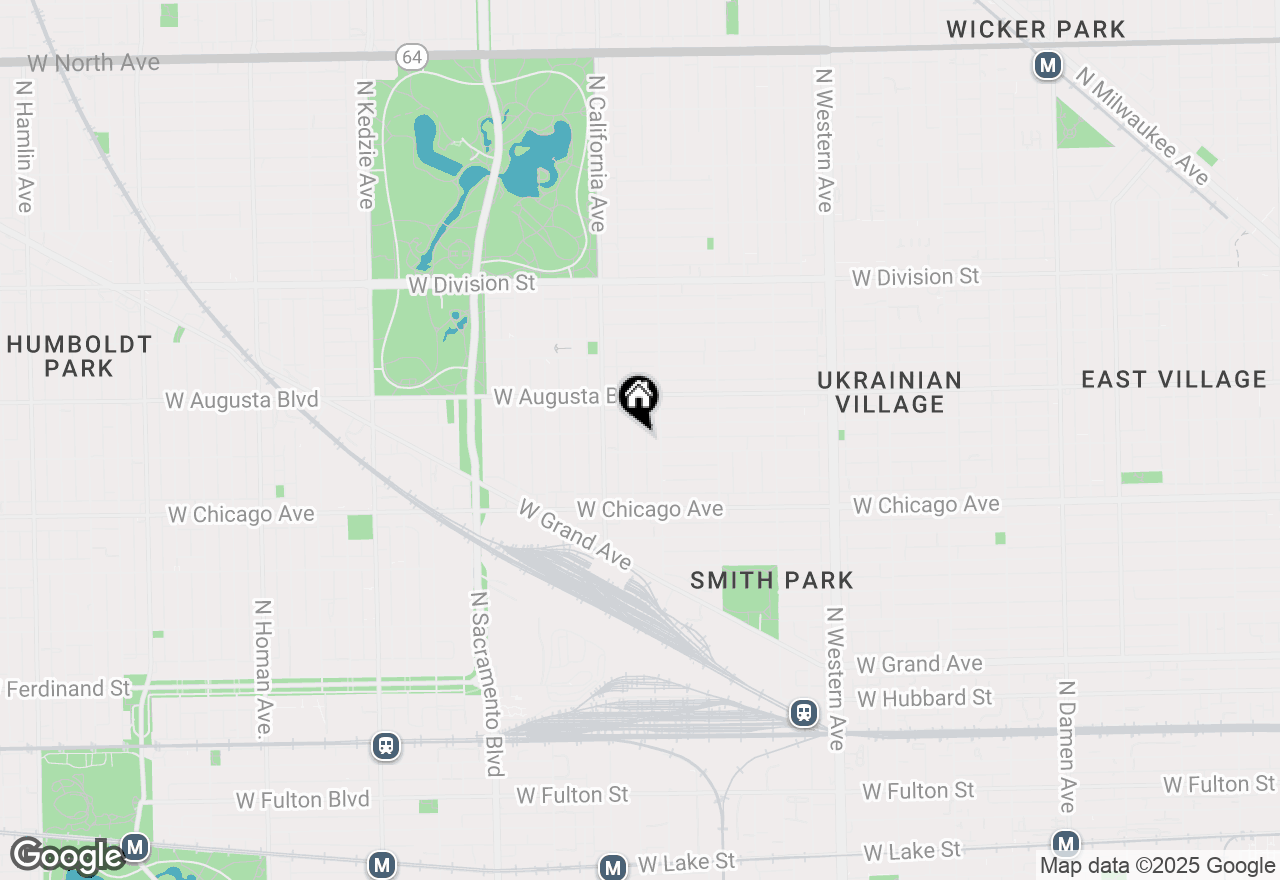 Map of 911 N Fairfield Avenue #2, Chicago, IL 60622