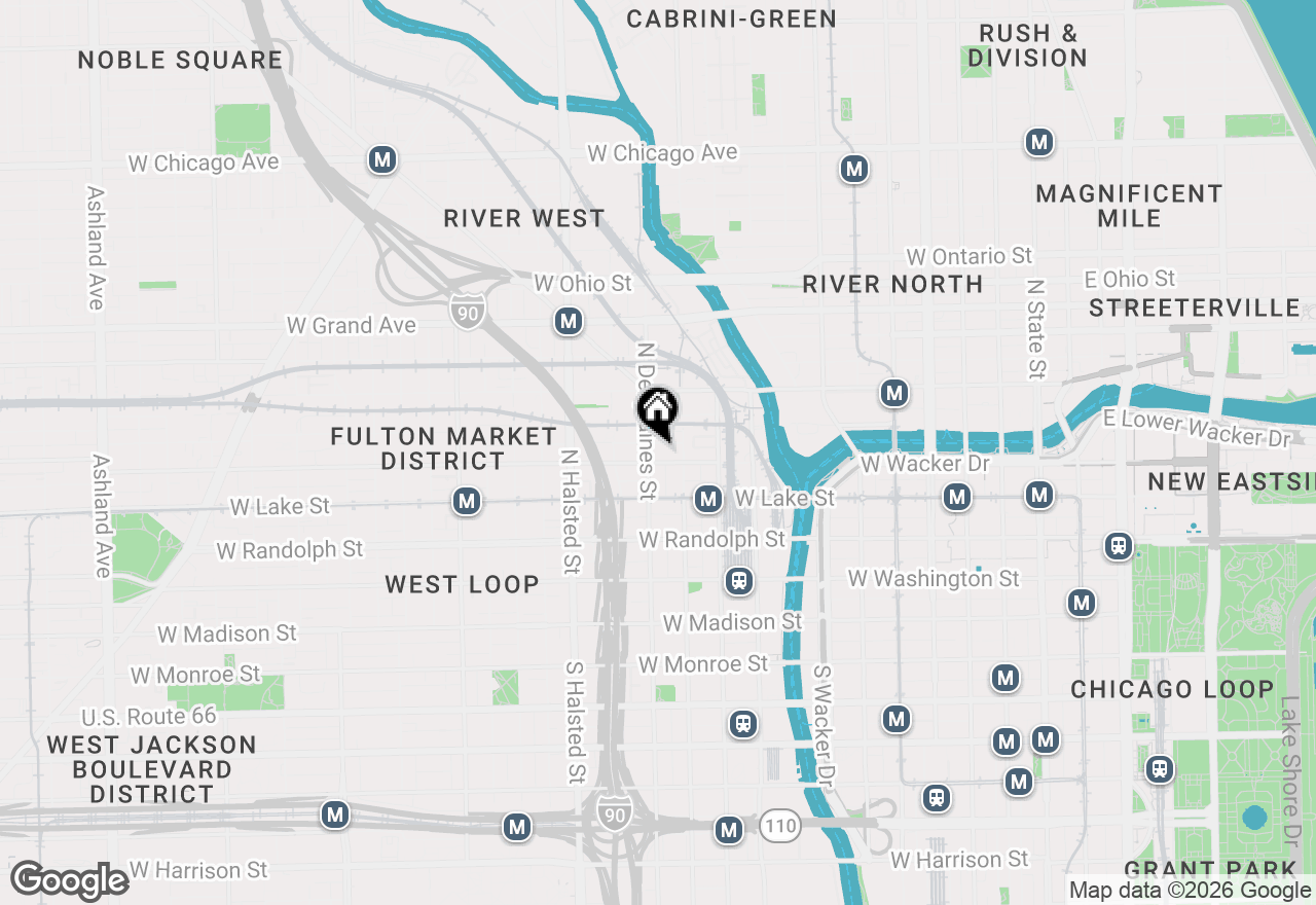 Map of 616 W Fulton Street #519, Chicago, IL 60661