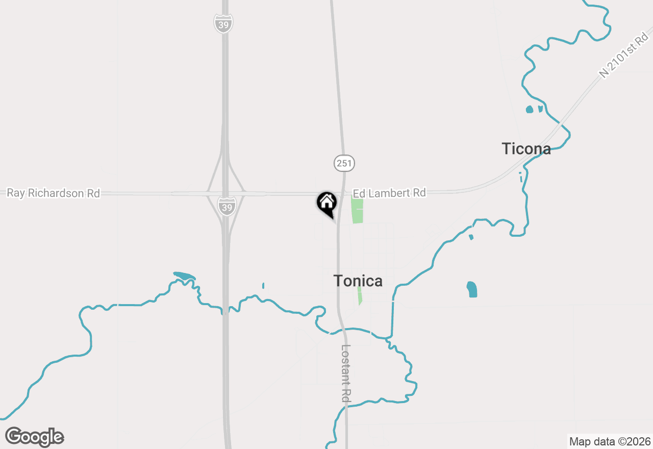 Map of 318 N 2nd Road, Tonica, IL 61370
