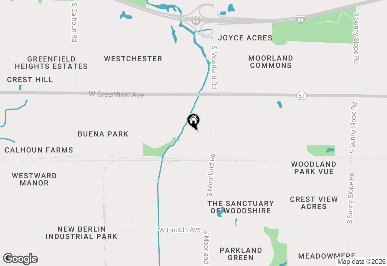 Map of 15630 W Ridge Rd, New Berlin, WI 53151
