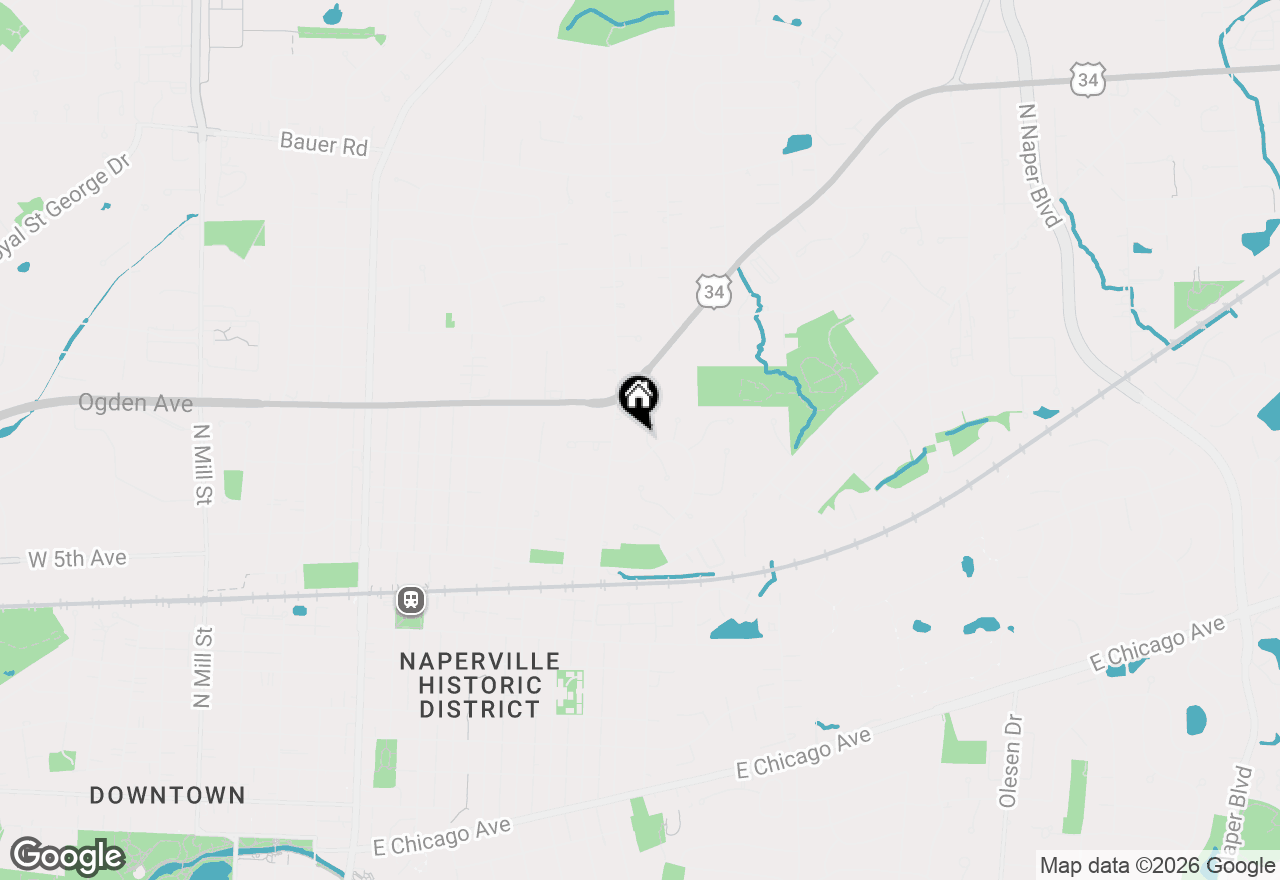 Map of 839 Mt Vernon Court, Naperville, IL 60563