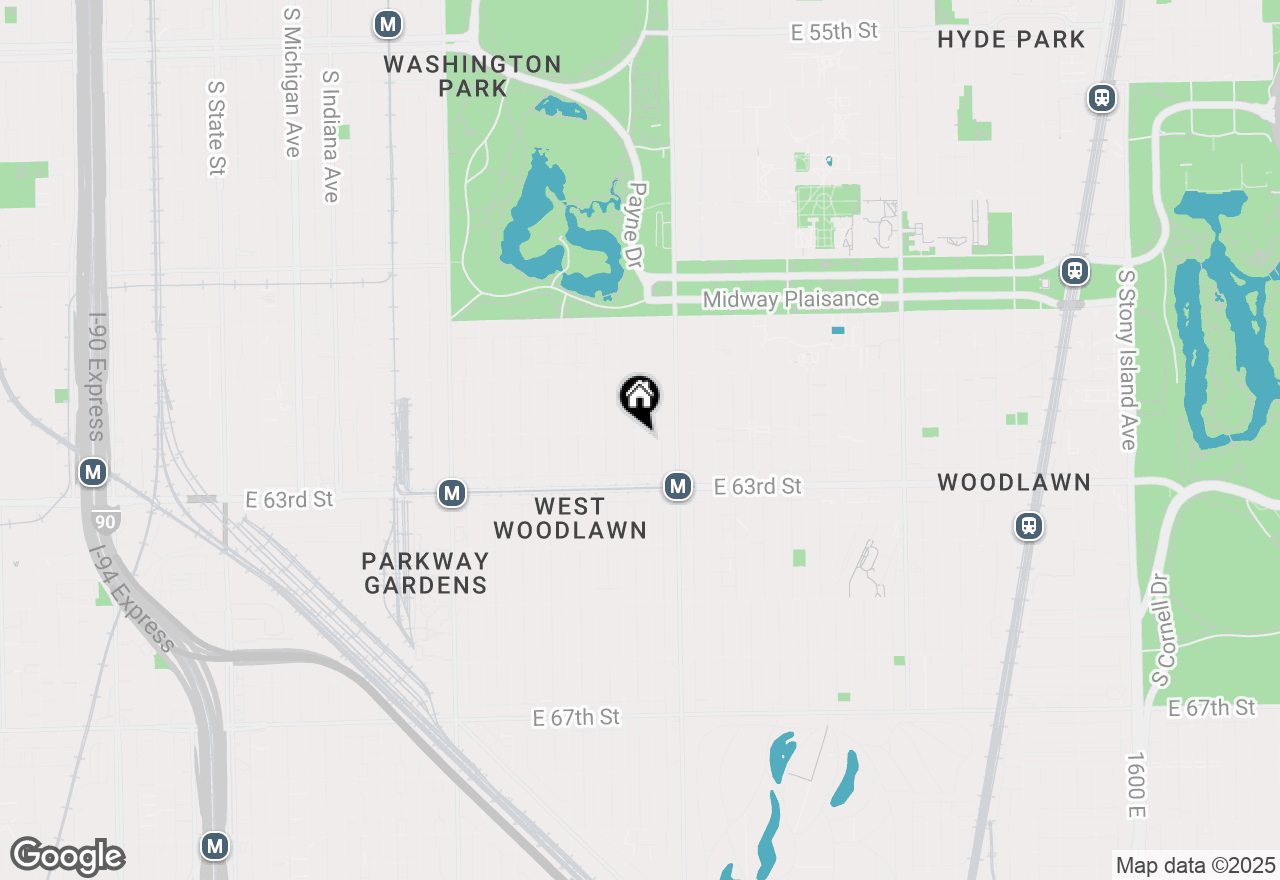 Map of 6206 S Evans Avenue #2, Chicago, IL 60637