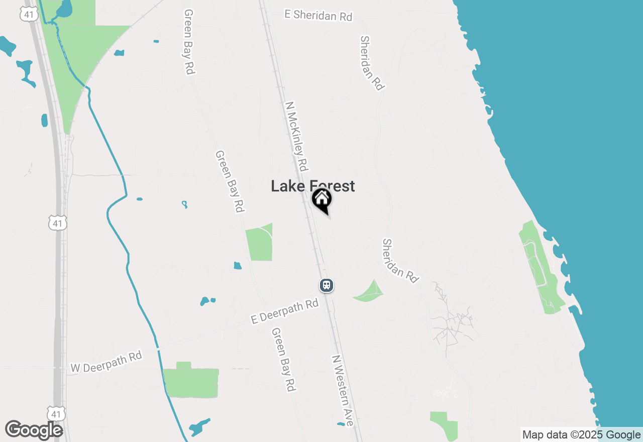 Map of 293 Scott Street, Lake Forest, IL 60045