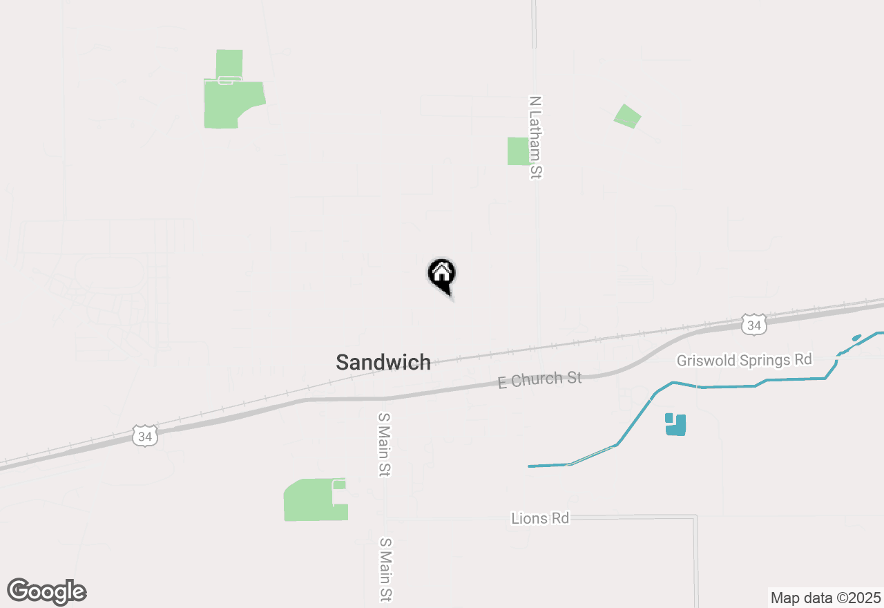 Map of 309 E 3rd Street, Sandwich, IL 60548
