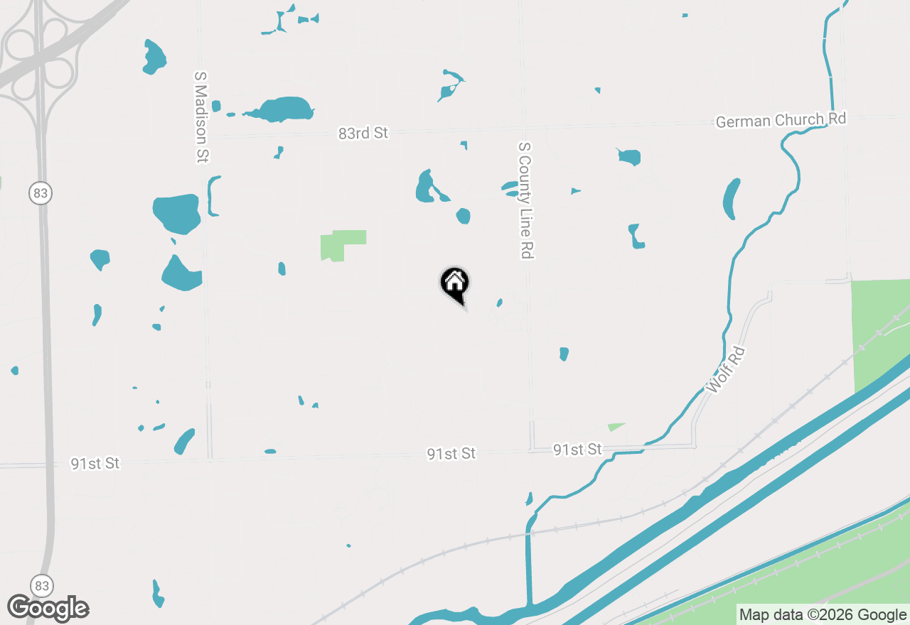 Map of 15w181 87th Street, Burr Ridge, IL 60527