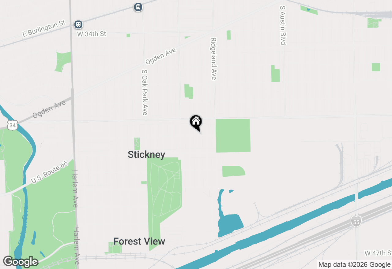 Map of 3946 Gunderson Avenue, Stickney, IL 60402