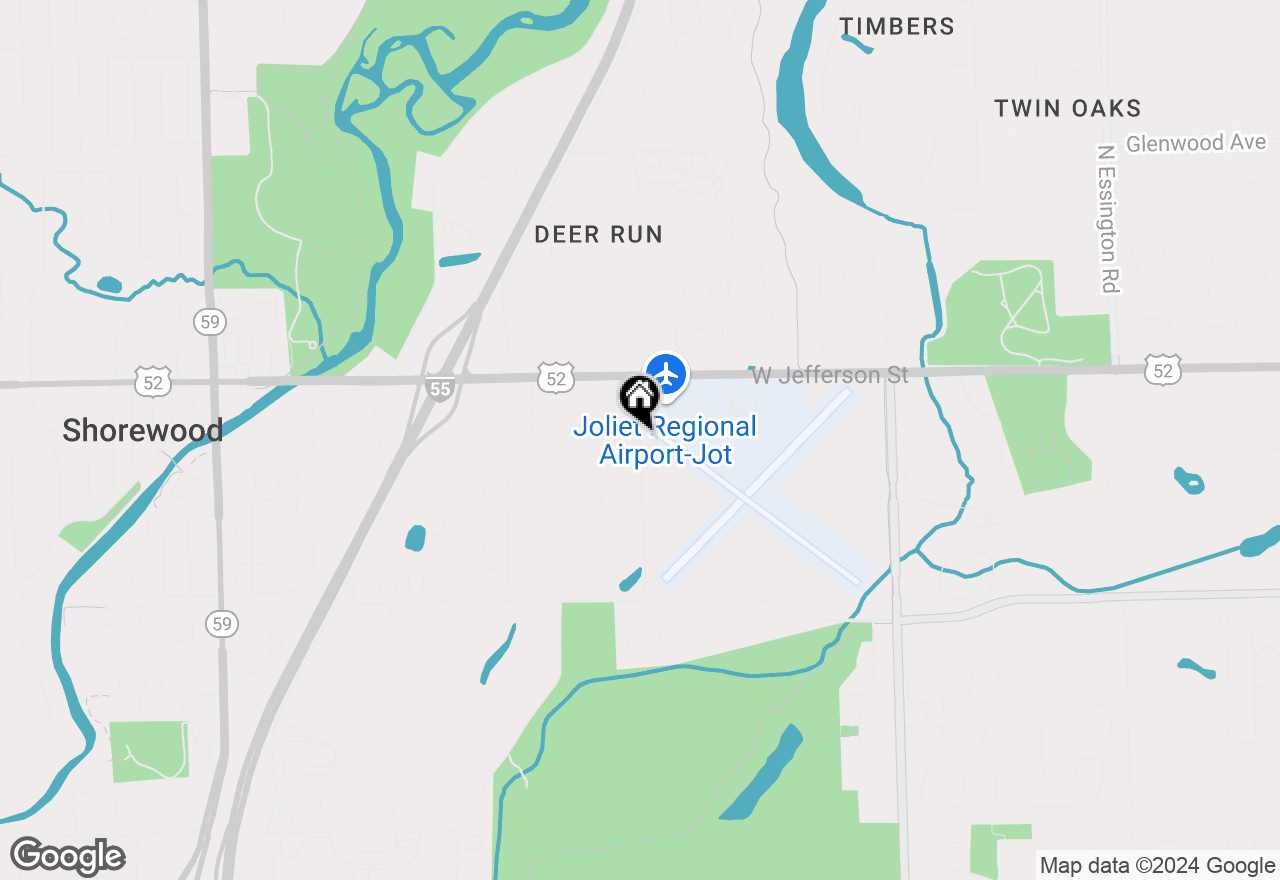 Map of 131 Airport Dr. #D, Joliet, IL 60431