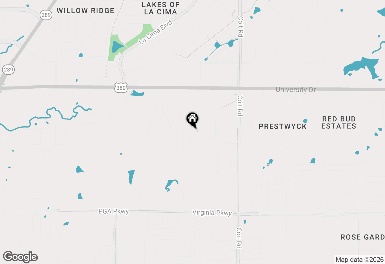 Map of 16524 Sage Crest Drive, Frisco, TX 75035