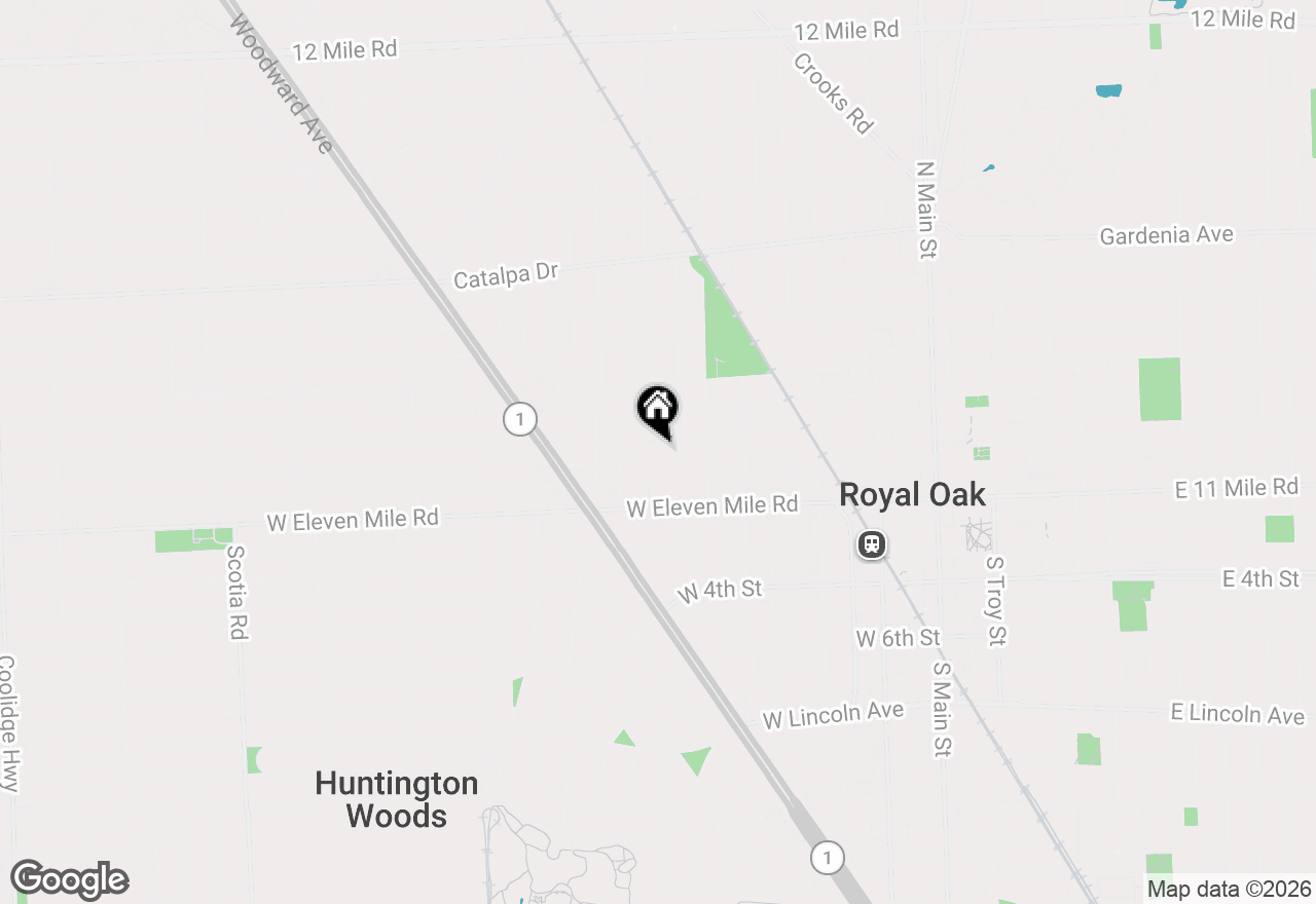 Map of 1051 N Sherman Drive #C, Royal Oak, MI 48067