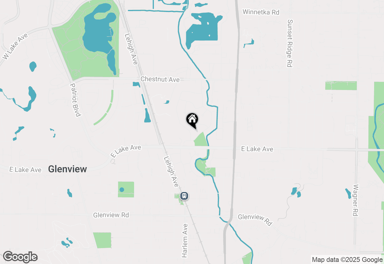 Map of (Address confidential), Glenview, Illinois 60025