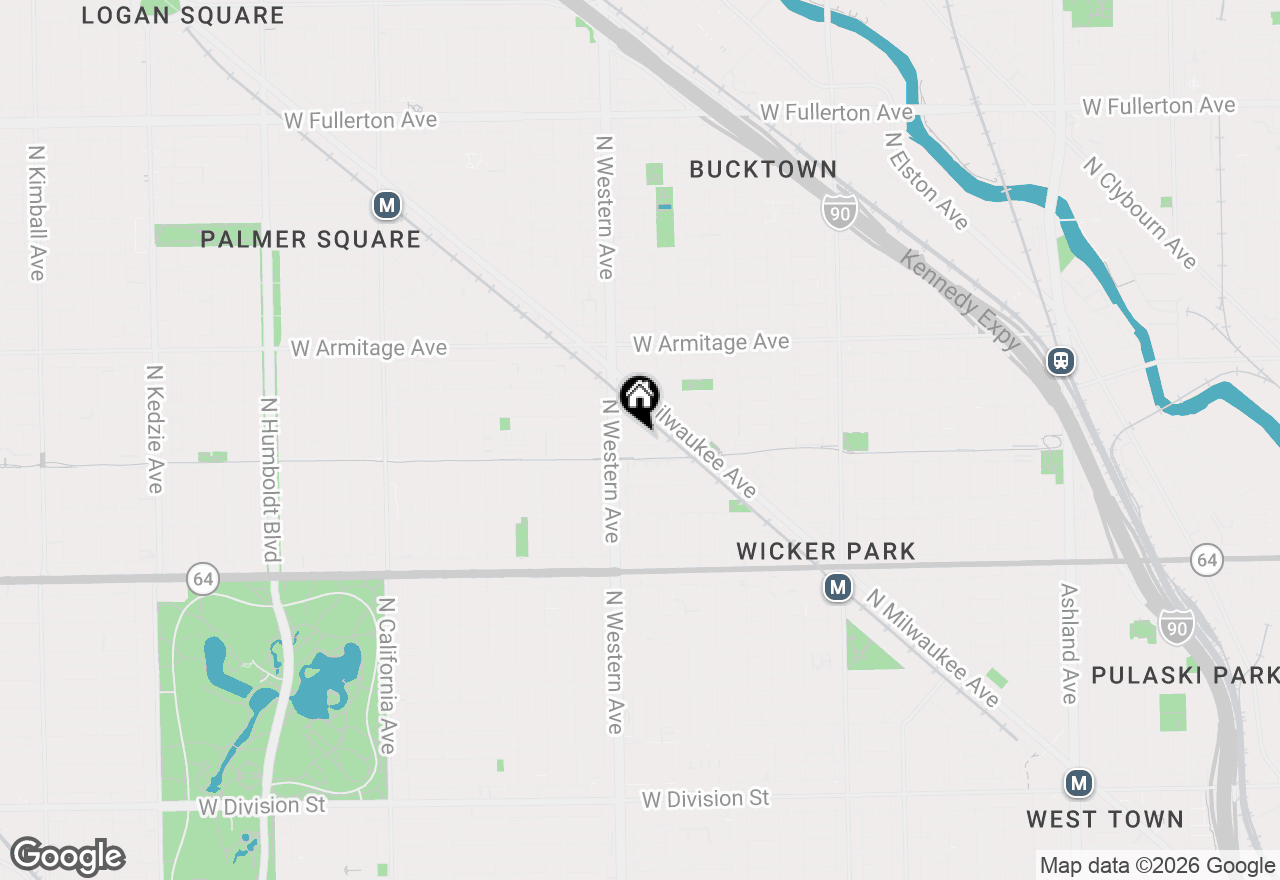 Map of 2335 W Moffat Street #3, Chicago, IL 60647