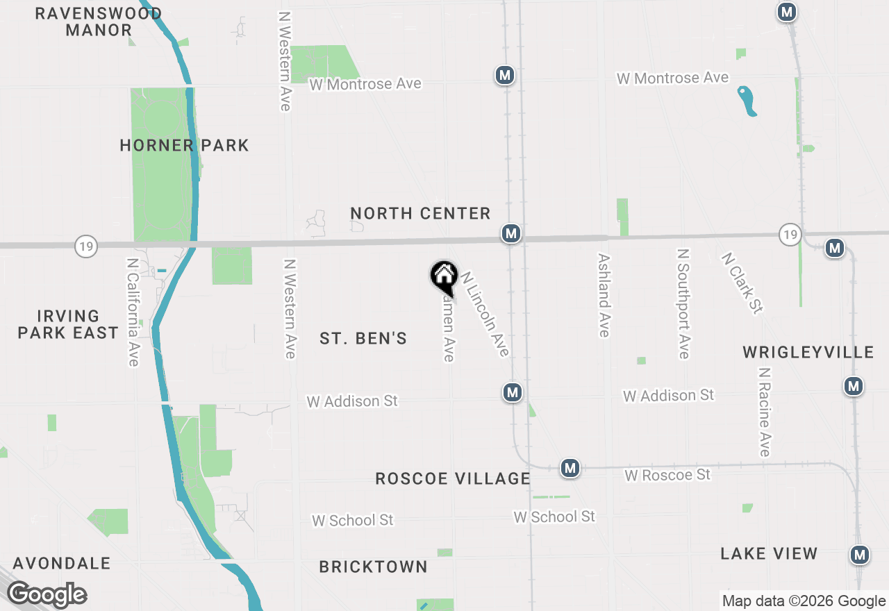 Map of 3820 N Damen Avenue #1, Chicago, IL 60618