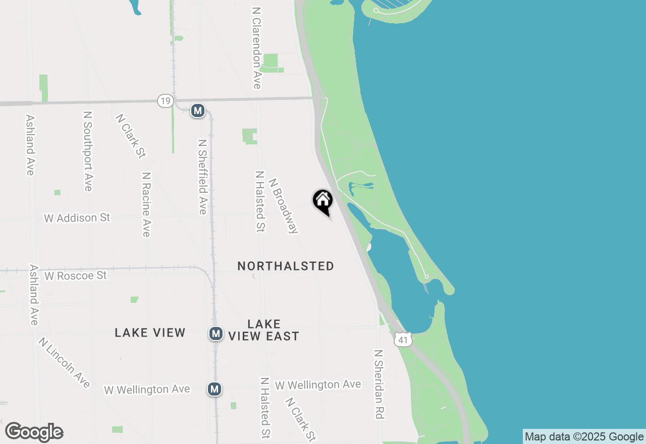 Map of 545 W Brompton Avenue #1S, Chicago, IL 60657