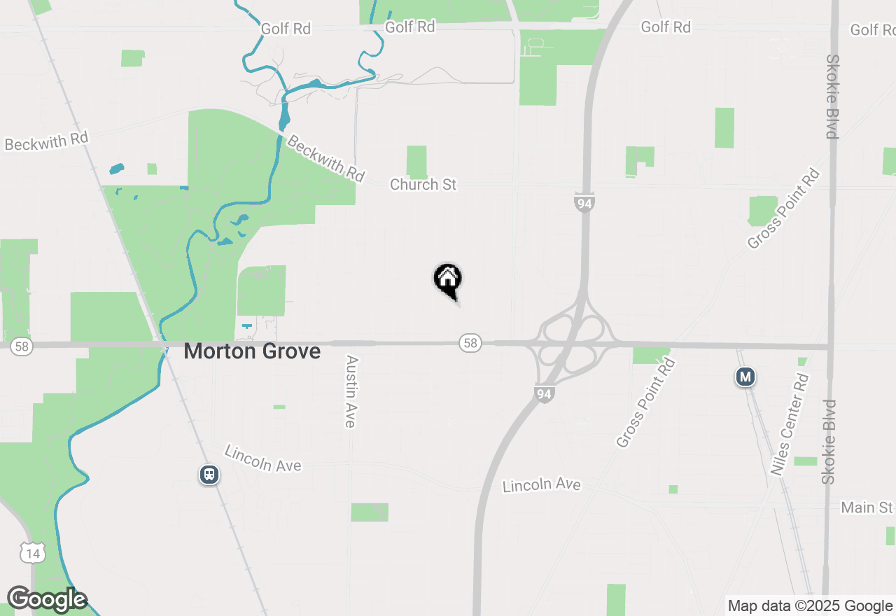 Map of 8844 Mango Avenue, Morton Grove, IL 60053